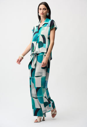 Casual Abstract Short-sleeve Shirt