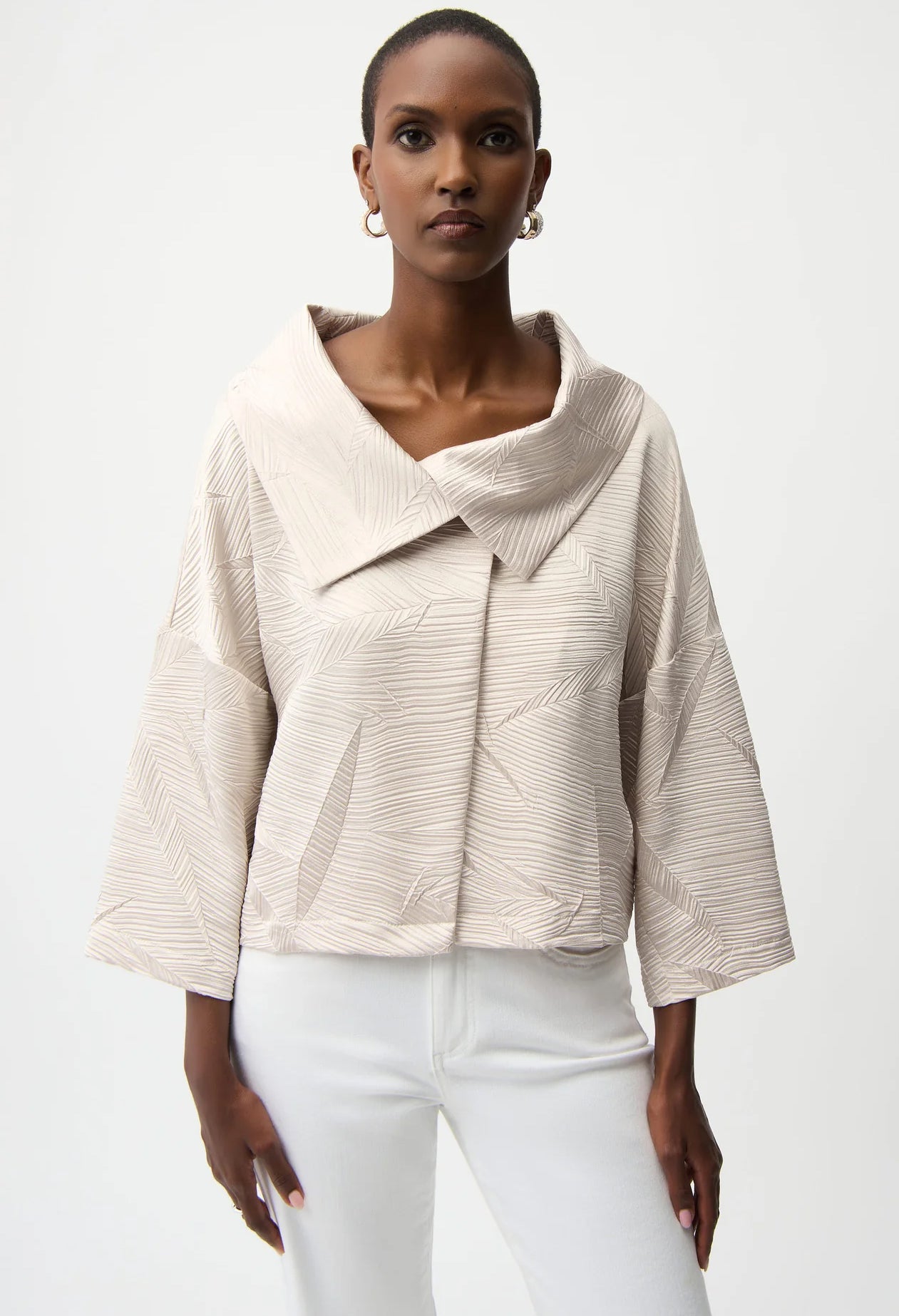 Collared Button Blazer