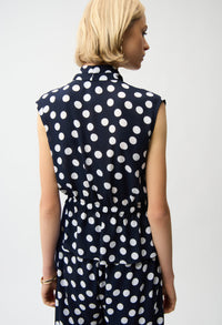 Polka Dot V-neck Top