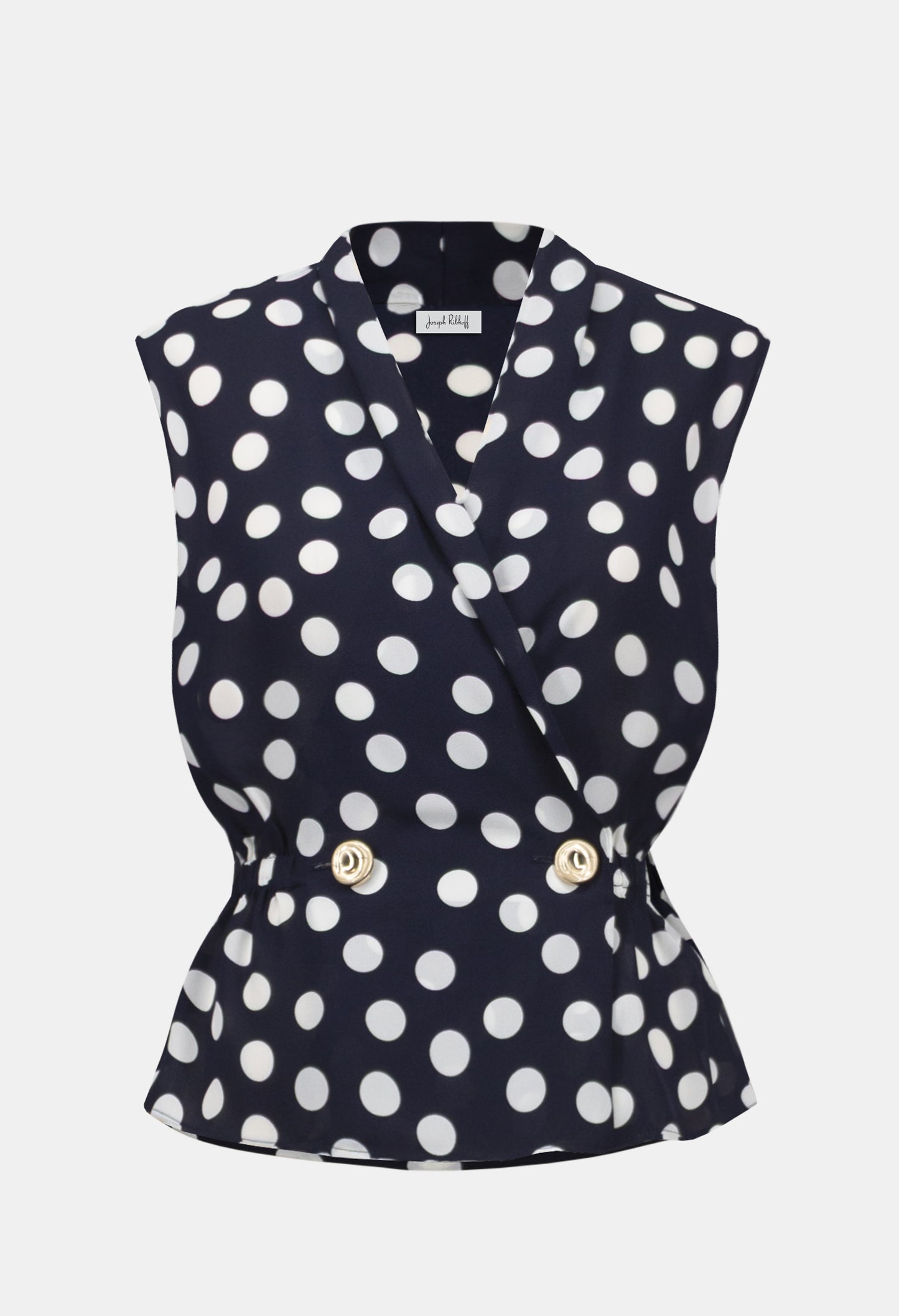 Polka Dot V-neck Top