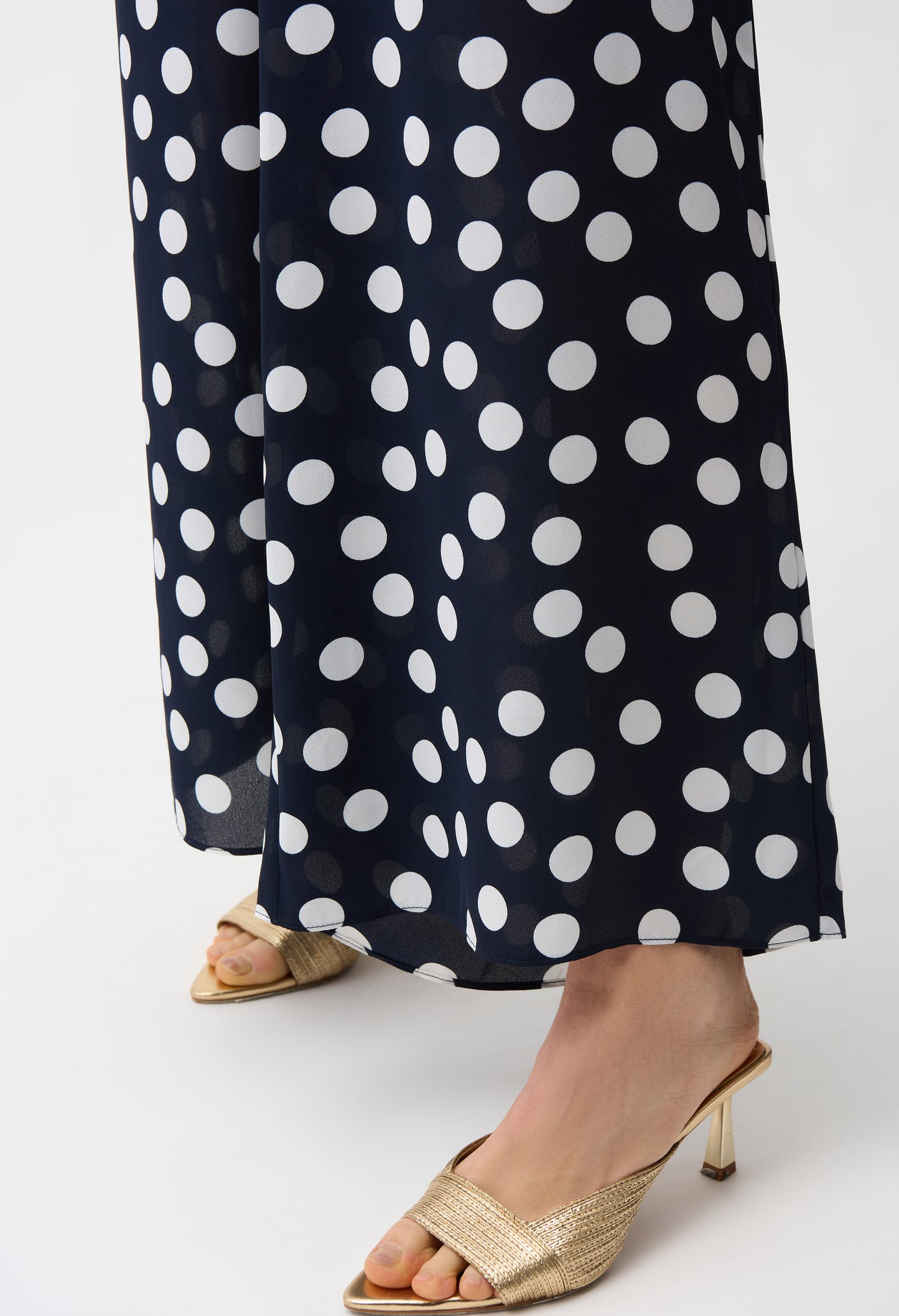 Polka Dot Wide-leg Trousers
