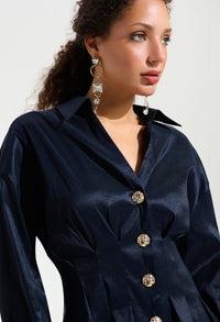 Sophisticated Fitted Peplum Blouse