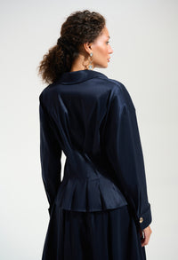 Sophisticated Fitted Peplum Blouse