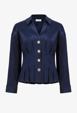 Sophisticated Fitted Peplum Blouse