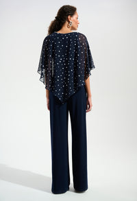 Polka Dot V-neck Blouse