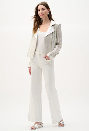 Metallic Biker Jacket