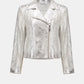 Metallic Biker Jacket