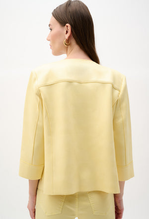Buttoned Hip-length Jacket