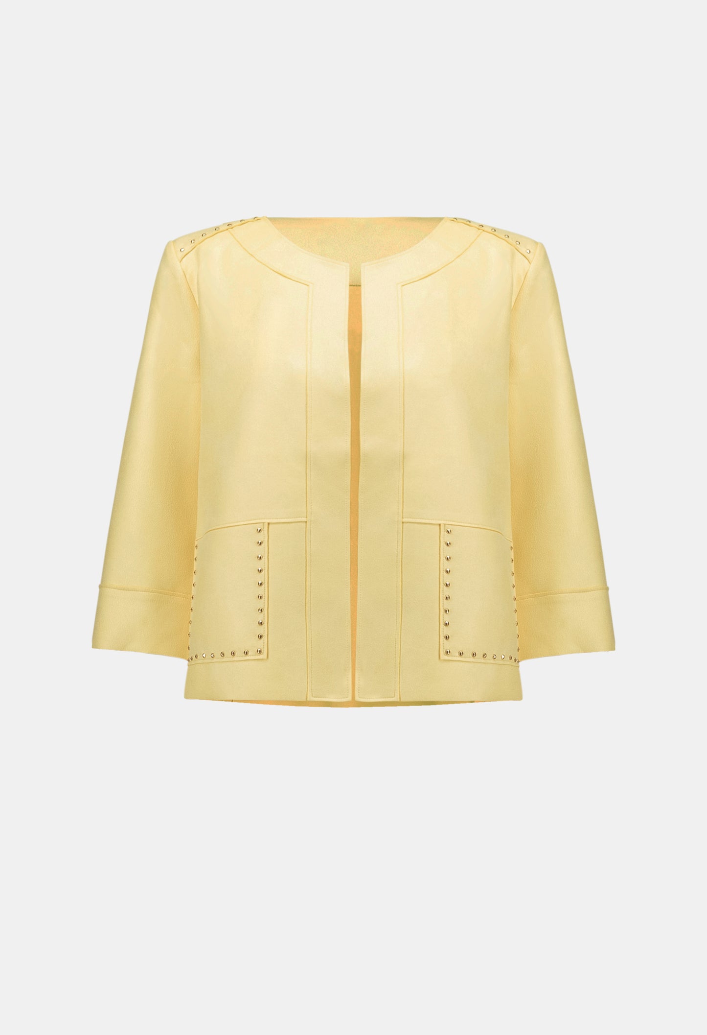 Buttoned Hip-length Jacket