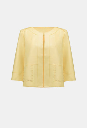 Buttoned Hip-length Jacket