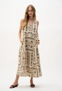 Floral Sleeveless Maxi Dress