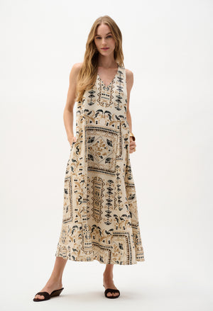 Floral Sleeveless Maxi Dress