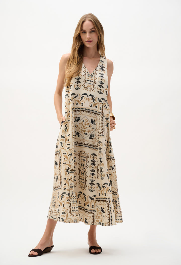 Floral Sleeveless Maxi Dress