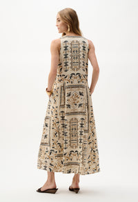 Floral Sleeveless Maxi Dress