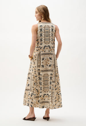 Floral Sleeveless Maxi Dress