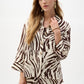 Animal Print Button Shirt