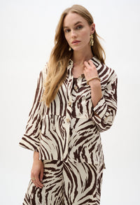Animal Print Button Shirt