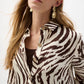 Animal Print Button Shirt