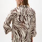 Animal Print Button Shirt
