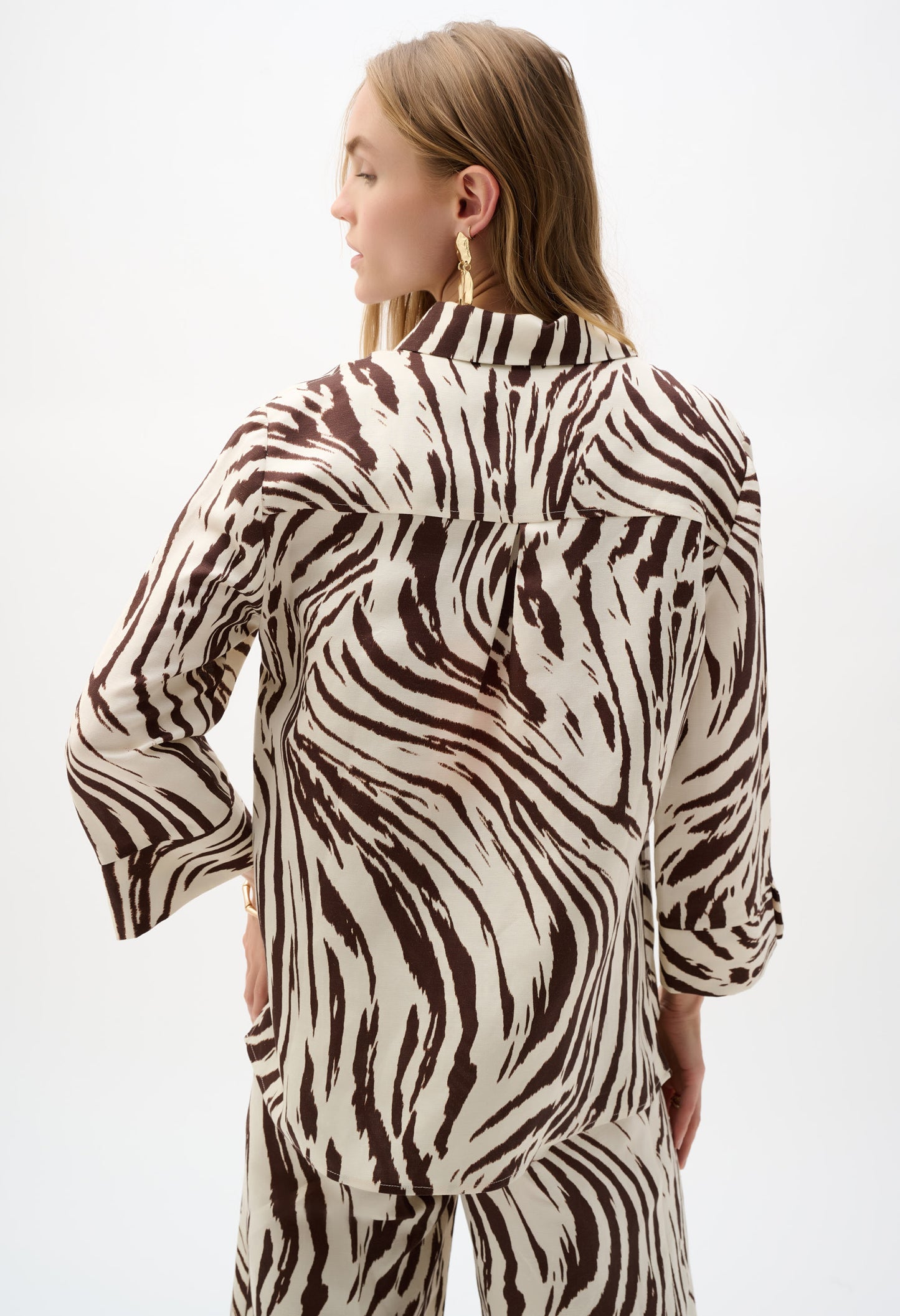 Animal Print Button Shirt