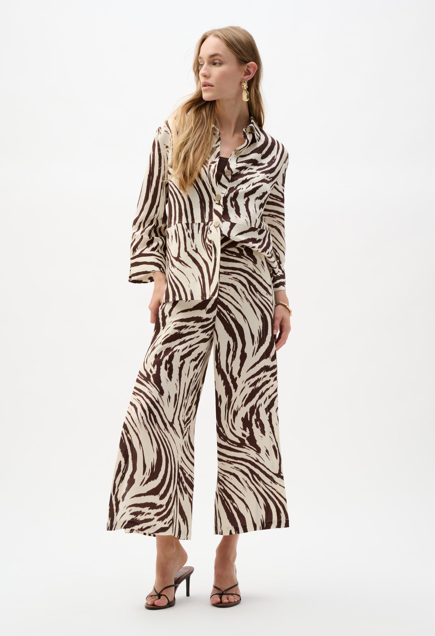 Animal Print Button Shirt