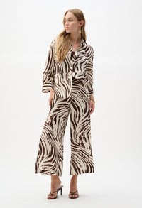 Animal Print Button Shirt