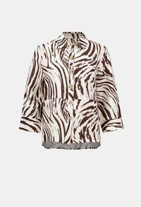 Animal Print Button Shirt