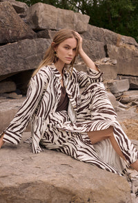 Animal Print Button Shirt