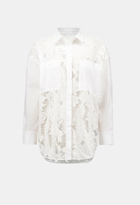 Floral Lace Buttoned Top