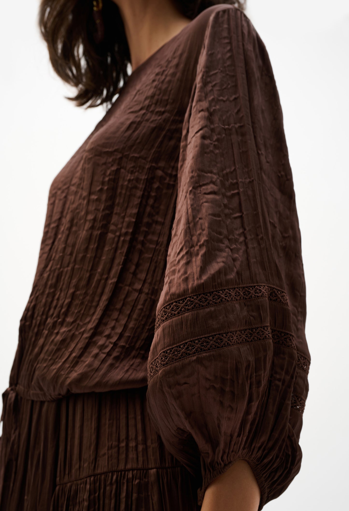 Relaxed Fit Puff-sleeve Blouse