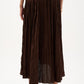 Pleated High-low A-line Skirt