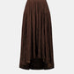 Pleated High-low A-line Skirt