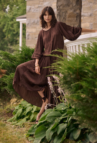 Pleated High-low A-line Skirt