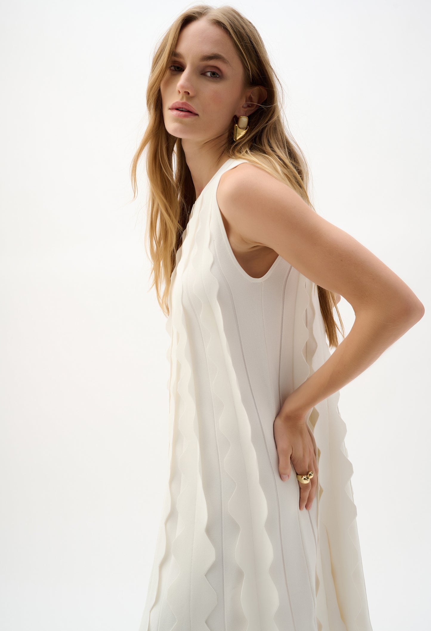 Sleeveless A-line Dress