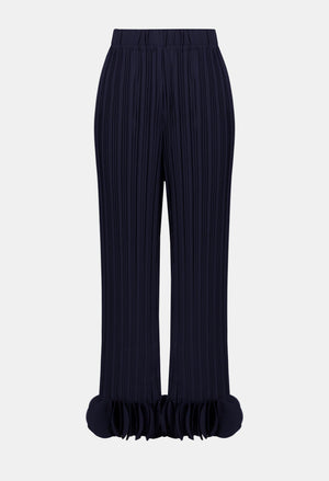 Pleated Wide-leg Trousers