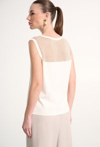 Crew Neck Sleeveless Top