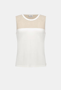 Crew Neck Sleeveless Top