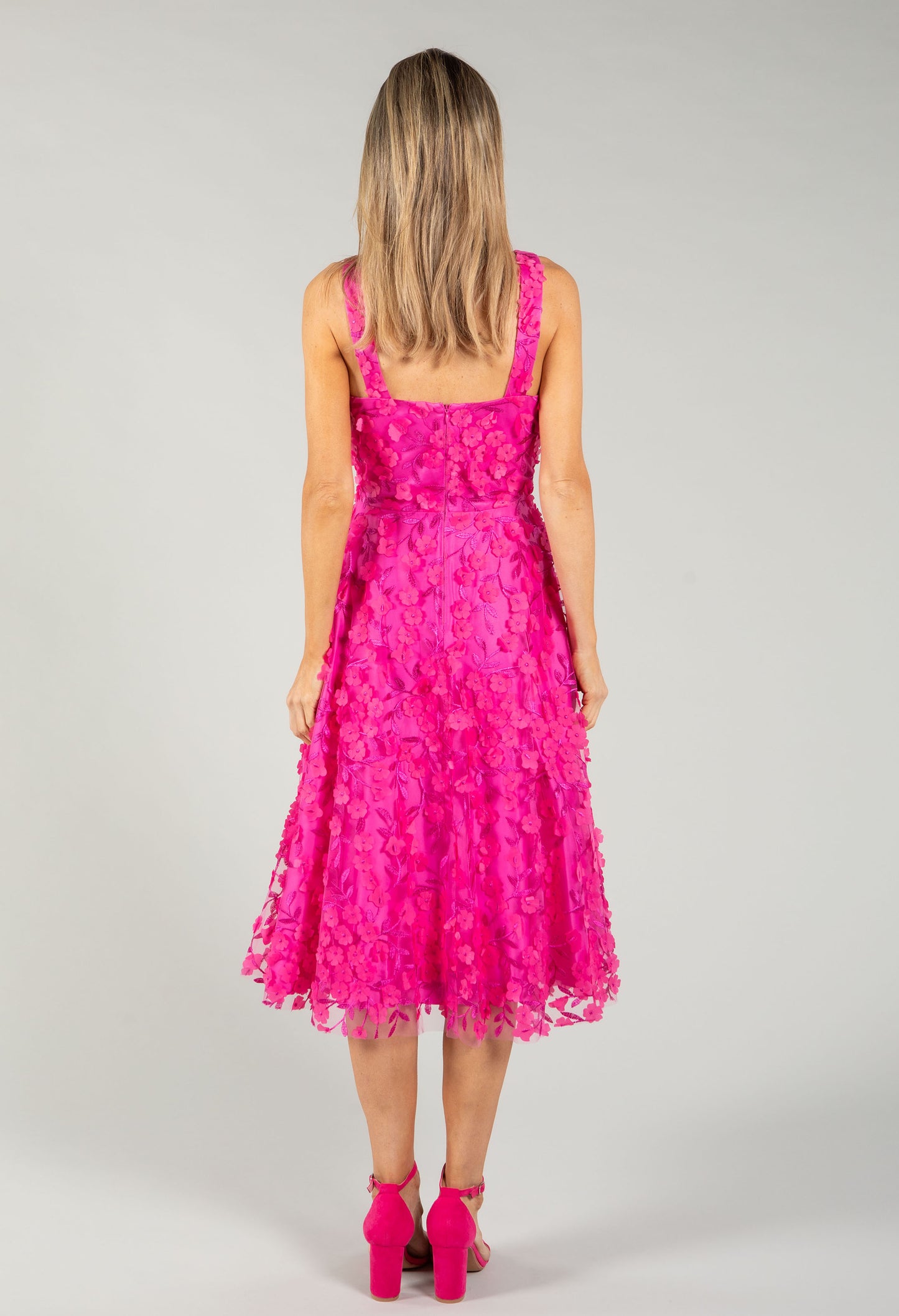 Floral Sleeveless Midi Dress