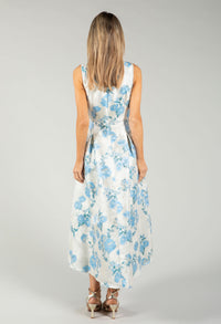 Floral V-Neck Midi Dress