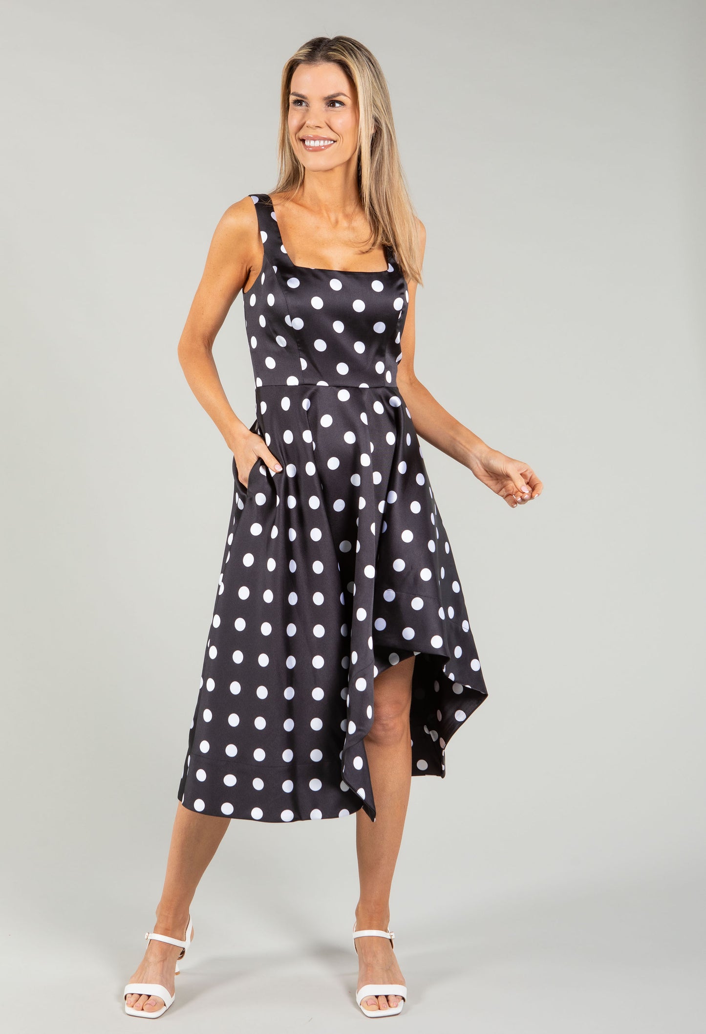 Polka Dot Midi Dress