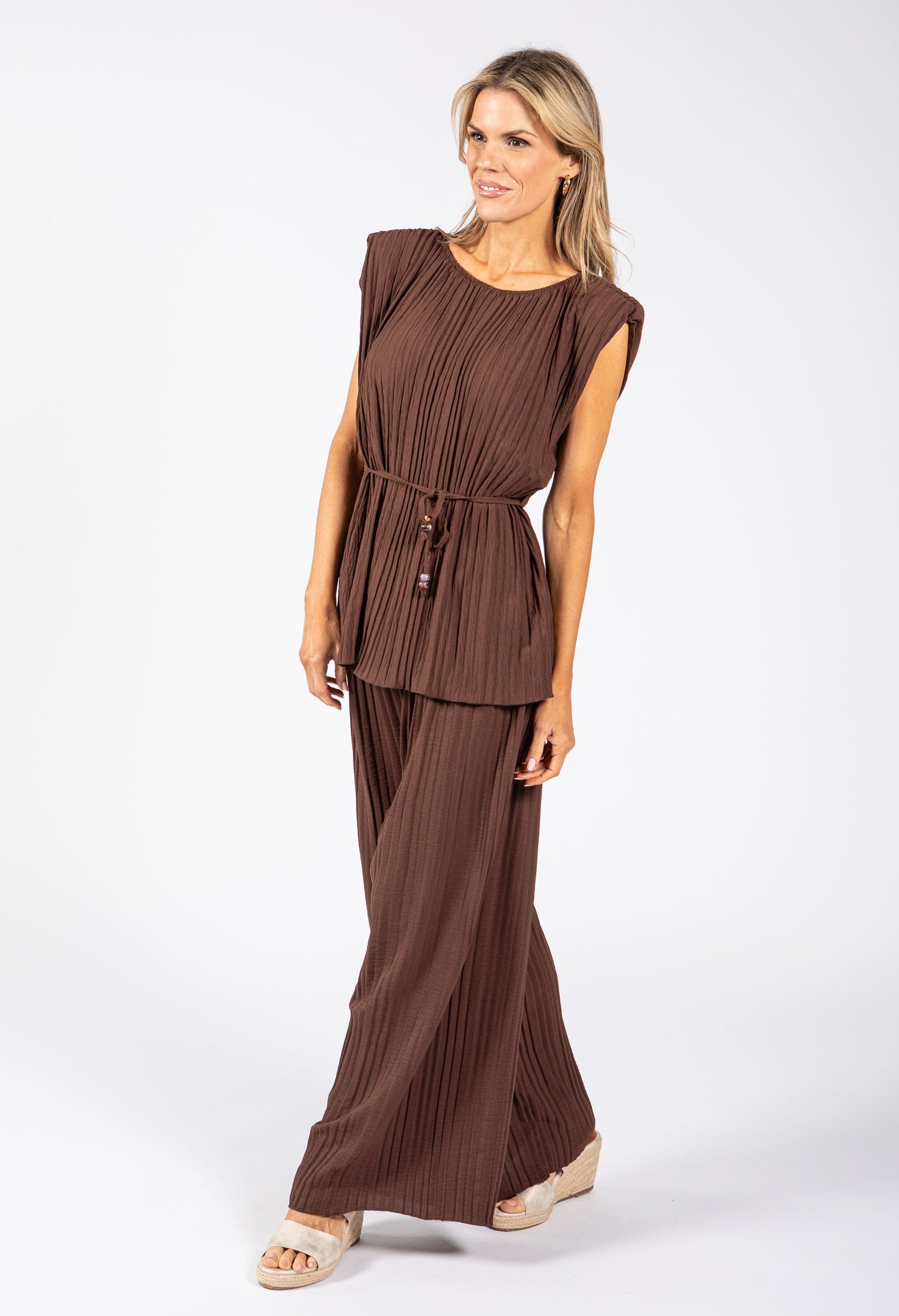 Plisse Pleated Co-Ord