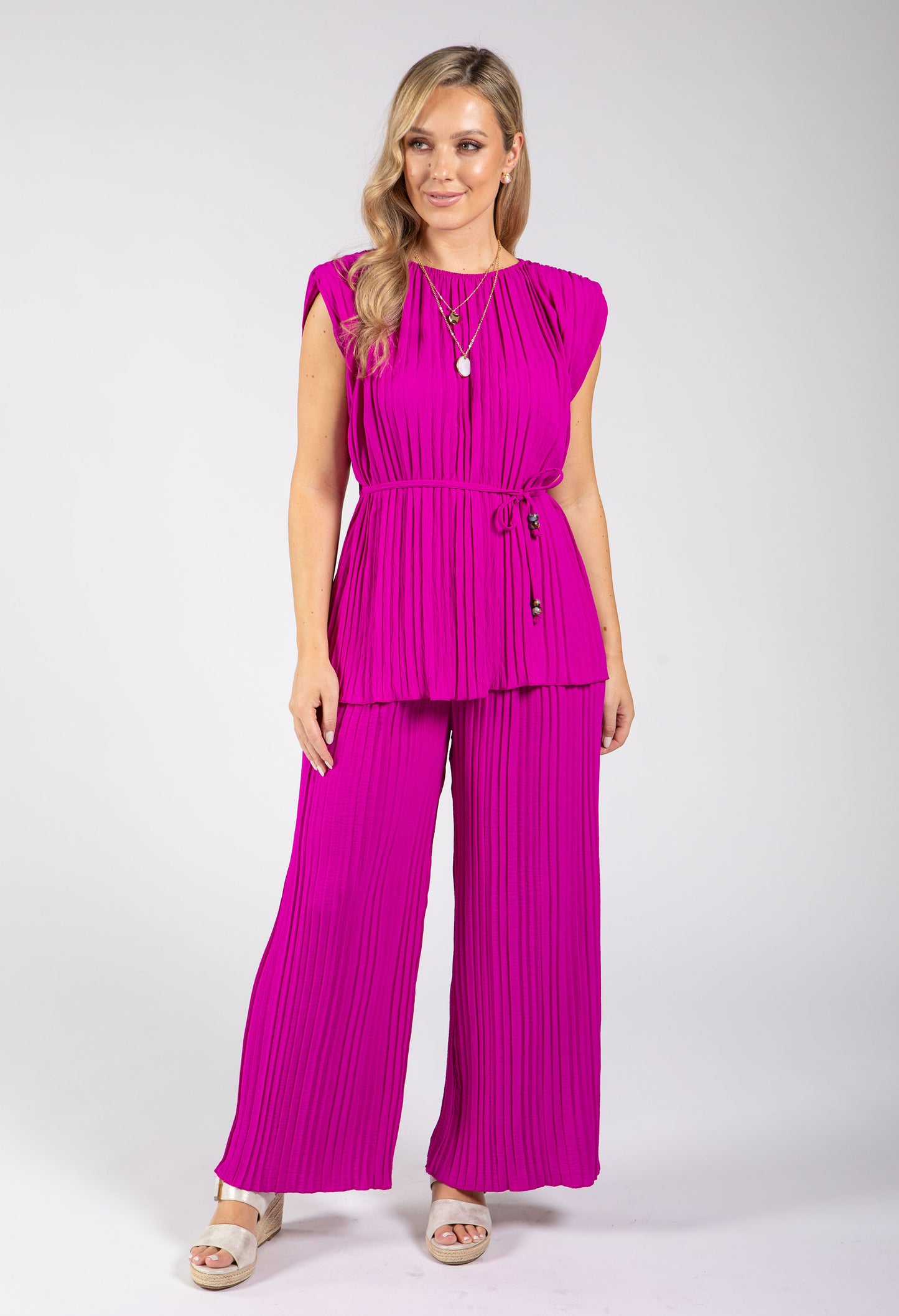 Plisse Pleated Co-Ord