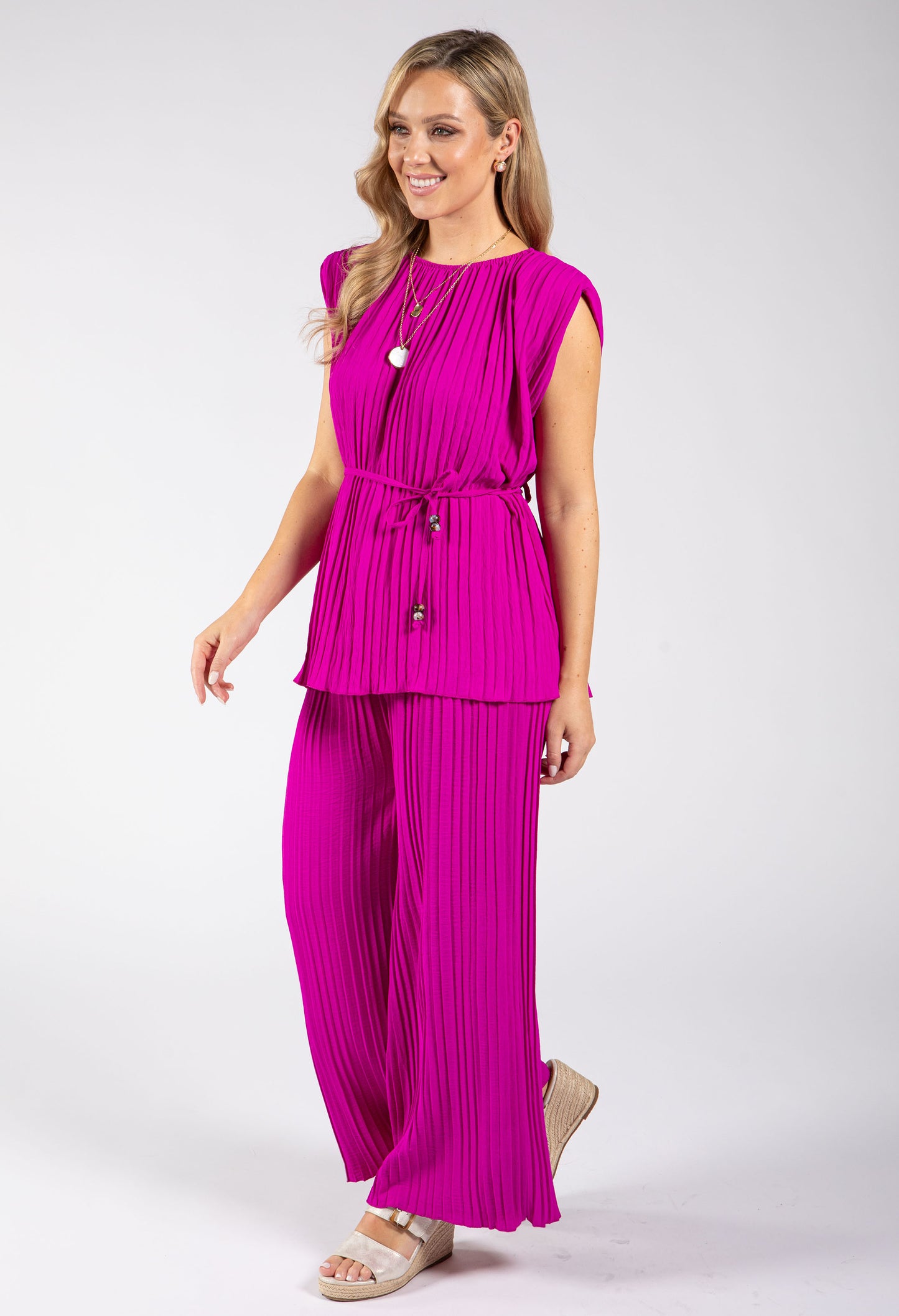 Plisse Pleated Co-Ord