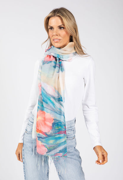 Garden Rose Print Scarf