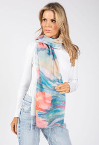 Garden Rose Print Scarf