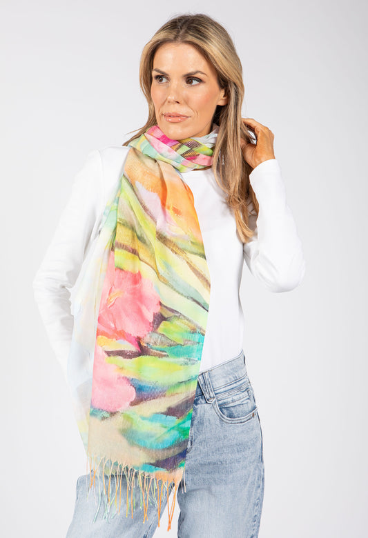 Garden Rose Print Scarf
