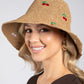 Cherry Detail Straw Hat