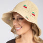 Cherry Detail Straw Hat