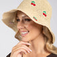 Cherry Detail Straw Hat