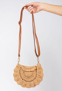Cherry Crochet Crossbody Bag